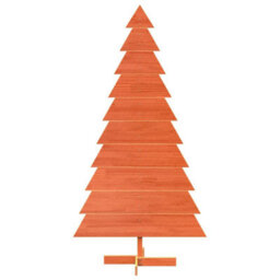 Berkfield Wooden Christmas Tree For Decoration Wax Brown 180 Cm Solid Wood Pine - thumbnail 3