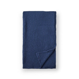 Pineapple Elephant Jaipur Chunky Waffle Cotton 150X200Cm Blanket Throw Navy Blue - thumbnail 6