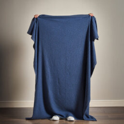 Pineapple Elephant Jaipur Chunky Waffle Cotton 150X200Cm Blanket Throw Navy Blue - thumbnail 2