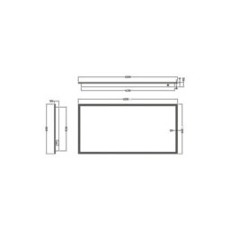 UK Homeliving Uk Home Living Avalon - Price Reduced -Led Mirror W/demister Pad & Shaver Socket 1200X600mm - thumbnail 3
