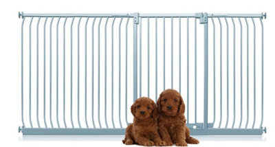 Bettacare Extra Tall Elite Dog Gate, 234Cm - 243Cm, Matt Grey, Extra Tall 96.8Cm In Height, Pressure Fit Pet Gate - image 1