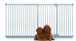 Bettacare Extra Tall Elite Dog Gate, 234Cm - 243Cm, Matt Grey, Extra Tall 96.8Cm In Height, Pressure Fit Pet Gate - thumbnail 1