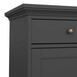 Wyld Haus Osaka Farmhouse Dark Grey Wooden Sideboard, 3 Doors 3 Drawers, 1480mm W - thumbnail 8