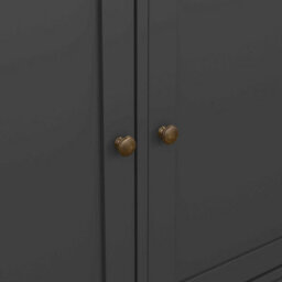 Wyld Haus Osaka Farmhouse Dark Grey Wooden Sideboard, 3 Doors 3 Drawers, 1480mm W - thumbnail 9