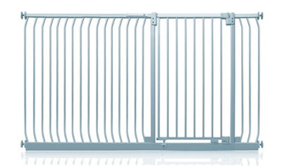 Safetots Extra Tall Elite Safety Gate, 189Cm - 198Cm, Matt Grey, Extra Tall 96.8Cm In Height, Pressure Fit Stair Gate - image 1