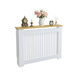 Fativo Vertical Radiator Cover Grill Shelf Cabinet Mdf Wood Modern Traditional Furniture (H 830 X W 1120 X D 200 mm) - thumbnail 3