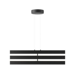 Luminosa Lighting Luminosa Maytoni Origami Modern 3 Light Integrated Led Pendant Ceiling Light Black 4000K - thumbnail 2