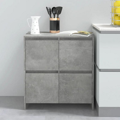 Berkfield Sideboard Concrete Grey 70X41X75 Cm Engineered Wood - image 1