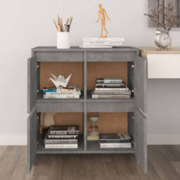 Berkfield Sideboard Concrete Grey 70X41X75 Cm Engineered Wood - thumbnail 9
