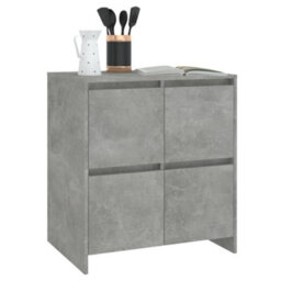 Berkfield Sideboard Concrete Grey 70X41X75 Cm Engineered Wood - thumbnail 7