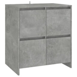 Berkfield Sideboard Concrete Grey 70X41X75 Cm Engineered Wood - thumbnail 2