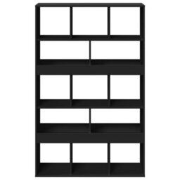 Berkfield Classic Room Divider Black 100X33X156.5 Cm Engineered Wood - thumbnail 4