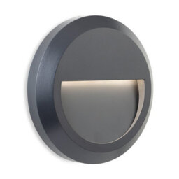 Luminosa Lighting Luminosa Enzo Led Resin Wall & Step Light - Round Graphite Ip65