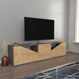 Decorotika Carson Tv Stand Tv Unit For Tv's Up To 72 Inch Wenge Oak - thumbnail 2