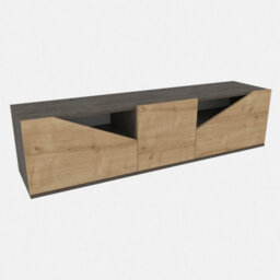 Decorotika Carson Tv Stand Tv Unit For Tv's Up To 72 Inch Wenge Oak - thumbnail 4
