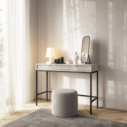 Arte Nova Desk In Cashmere - Premium Laminated Board - Abs Edging - W104Cm X H78Cm X D50Cm - thumbnail 4