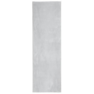 Berkfield Modern Rug Huarte Short Pile Soft And Washable Grey 80X250 Cm