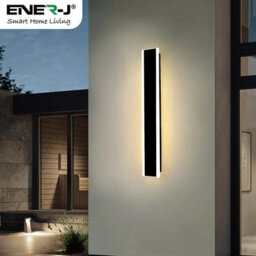 Ener-J Ener - J  Outdoor Acrylic Wall Light 60Cm Cct Switchable And Dimmable With Remote Ip65 Black 12W - thumbnail 3