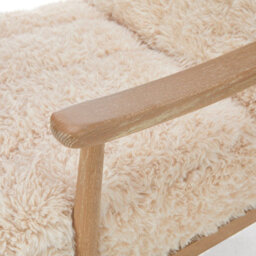 Sheepskin Style Faux Fur Armchair - thumbnail 5