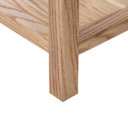 Wyld And Coco Sassafras Wood Co Console Table, Light Natural Wood, 53Cm, 2 Drawers - thumbnail 8