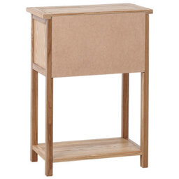 Wyld And Coco Sassafras Wood Co Console Table, Light Natural Wood, 53Cm, 2 Drawers - thumbnail 6