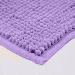 Aspire Homeware Quick Dry Chenille Bathmat Soft Water Absorbent Shower Mat Non-Slip Floor Mat, Purple (L)80Cm X (W)50Cm - thumbnail 2
