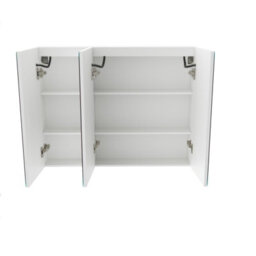 Nes Home 900mm Led 3 Doors White Bathroom Mirror Cabinet Battery Powered - thumbnail 8