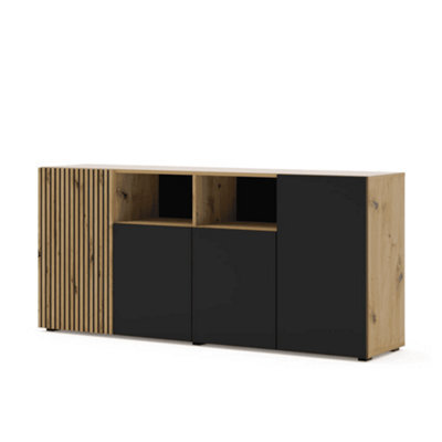 Arte Modern Auris Sideboard Cabinet In Oak Artisan W1800mm X H820mm X D420mm - image 1