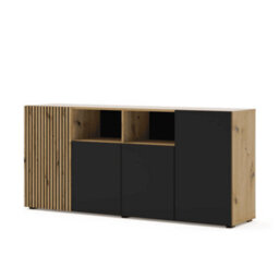 Arte Modern Auris Sideboard Cabinet In Oak Artisan W1800mm X H820mm X D420mm - thumbnail 1
