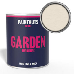 Paintnuts Garden Furniture Fence Shed Table Chairs For Wood Metal & Plastic Weatherproof Matt Paint - Cream - 500Ml (Ral9001)