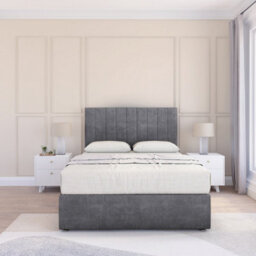 "Sloomy 4Ft Kansas Divan Bed Base Armour Coinston ,2 Drawers & 26"" Struts Headboard - Small Double" - thumbnail 2