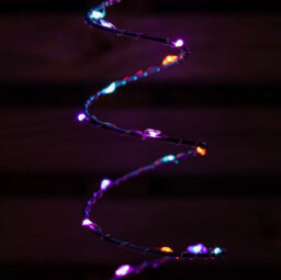 Samuel Alexander 30Cm Set Of 4 Light Up Silver Shaped Christmas Tree Garden Path Lights With 200 Rainbow Leds - thumbnail 9