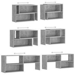 Berkfield Durable Tv Cabinet Concrete Grey 149X30X52 Cm Engineered Wood - thumbnail 6