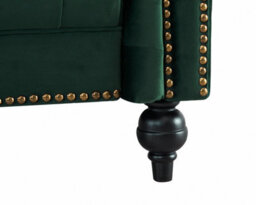 Home Detail Mayfair Velvet Fabric 1.5 Seater Sofa, Green - thumbnail 5