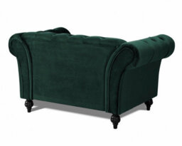 Home Detail Mayfair Velvet Fabric 1.5 Seater Sofa, Green - thumbnail 3