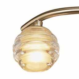 Luminosa Lighting Luminosa Sphere Semi Flush 3 Light G9, Antique Brass - thumbnail 5