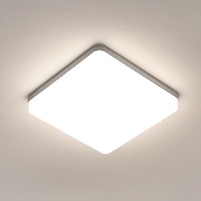 Pheashine Sleek 36W Square Led Ceiling Light 23X23Cm Recessed Panel 4500K Neutral Light For Bedrooms Kitchens And Hallways - image 1