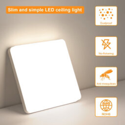 Pheashine Sleek 36W Square Led Ceiling Light 23X23Cm Recessed Panel 4500K Neutral Light For Bedrooms Kitchens And Hallways - thumbnail 5