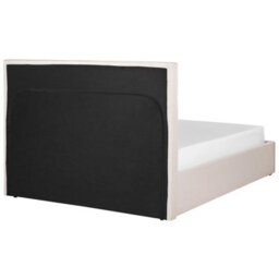 Beliani Ottoman Bed Fabric Lorient 140 X 200 Cm (Eu Double) Beige - thumbnail 7