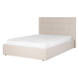 Beliani Ottoman Bed Fabric Lorient 140 X 200 Cm (Eu Double) Beige - thumbnail 4