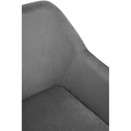 Orsina Durable And Versatile Grey Velvet Armchair, Easy Care Velvet Chairs, Indoor Dining With Velvet Dining Chair - thumbnail 8