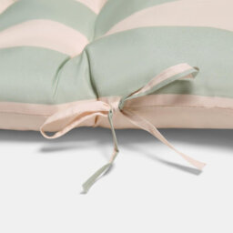 Ohs Stripe Gravity Chair Seat Cushion Outdoor Garden Water Resistant - Sage/cream - thumbnail 7