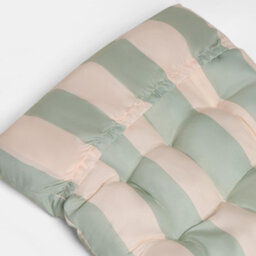 Ohs Stripe Gravity Chair Seat Cushion Outdoor Garden Water Resistant - Sage/cream - thumbnail 5