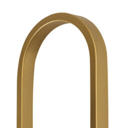 Beliani Gold Wall Lamp With Opaque Glass Shade, Geometric Oval Frame, Matt Iron Finish, Warm White Light - thumbnail 4