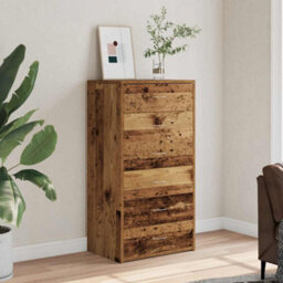 Berkfield Sideboard With 6 Drawers Old Wood 50X34X96 Cm Engineered Wood - thumbnail 1