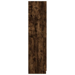 Berkfield Wardrobe Smoked Oak 90X50X200 Cm Engineered Wood - thumbnail 4