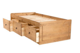 "Core Products Premium Corona Cabin Bed 3'0"" Single Bed - Antique Waxed Pine" - thumbnail 2