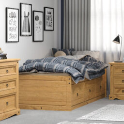 "Core Products Premium Corona Cabin Bed 3'0"" Single Bed - Antique Waxed Pine" - thumbnail 7