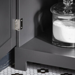 Sobuy Bzr17-Dg, Bathroom Storage Cabinet With 3 Shelves 1 Drawer 1 Cabinet, Grey,w40Xd35Xh161.5 - thumbnail 6