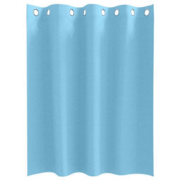 Berkfield Curtains With Curtains 2 Pcs Light Blue 140 X 140 Cm Polyester - thumbnail 3